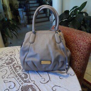 Marc By Marc Jacobs Taupe Pebbled Leather Shoulder Bag